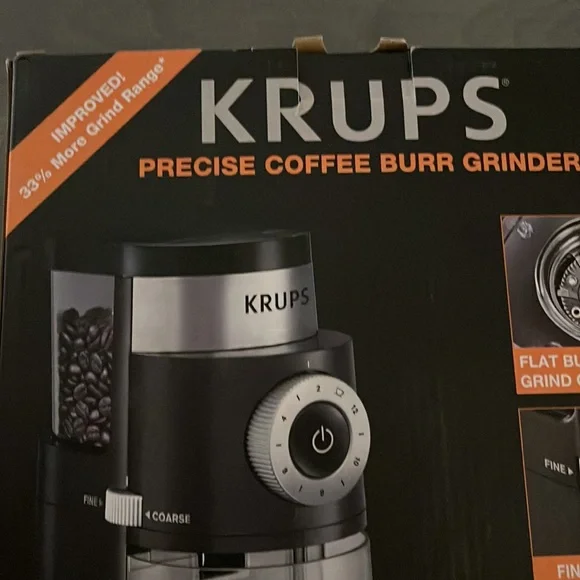 Krups precision, coffee, burr grinder GX550 new in box